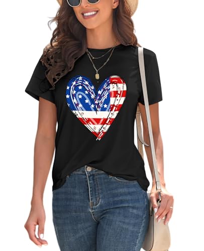 Image of KevaMolly Basic T Shirts for Women UPF 50+ Short Sleeve Casual Summer Tops Trendy Solid Loose Fit Crew Neck Tees Tshirt