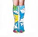 Produktbild SDFGSE Women Sport High Stockings Novelty Crew Socks Coloring Book sea Marine Life Coast Page Kids Variegated