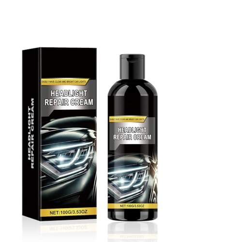 MAOYING Crema per la Riparazione dei Fari,Kit di Ripristino dei Fari dell'auto per Ingiallimento e Graffi, Trattamento,per Fari più Luminosi e Chiari