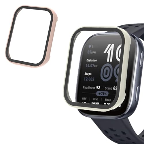 �y2����zAmazfit Bip 6 �p �P�[�X �ی�J�o�[ �t���J�o�[�ی� �h�� ��̌^ �V�f�U�C�� 3D���p�G�b�W SpinoArmor �����^ �����ߗ� �S�ʕی� �����ȒP ���ϋv �ϏՌ� �����h�~ �Ή� Amazfit Bip 6 �J�o�[(�s���N