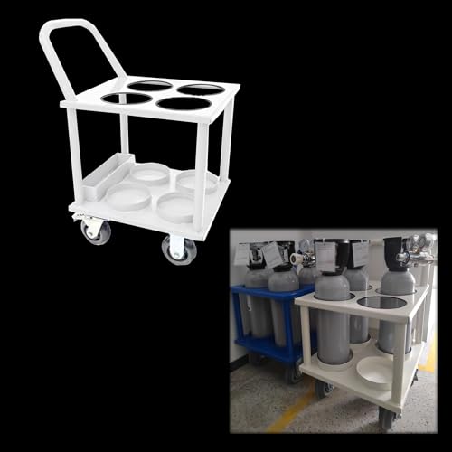 Chariot à 4 roues pour bouteille d'oxygène : déplacez vos bonbonnes chez vous