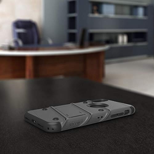 ZIZO Bolt Series for iPhone XR Case with Screen Protector Kickstand Holster Lanyard - Gun Metal Gray by Zizo - Image 7