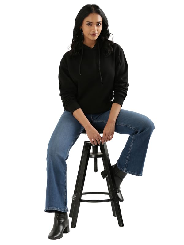 Image of SAADAA Unisex Pullover Fleece Hoodie for Men & Women | 100% Cotton Top Surface | Fleece Inner | Casual Fit | 2 Pockets | Winter Wear