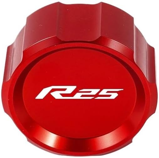 Motorcycle Oil Filler Caps, LOGO R25 Bike Front & Rear brake Fluid Cylinder Reservoir Cover Cap For YZF-R25 YZF R25 2014-2021 2018