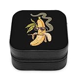 Weed Smoking Banana Funny Jewelry Box Travel Jewelry Case Small Necklace Ring Storage Organizer for Women Gifts