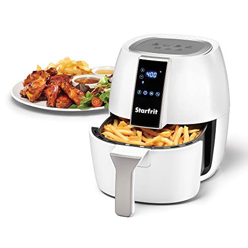 Starfrit Electric Digital Air Fryer – 3.5L Capacity – LED Touch Screen – 7 Preset Functions – 1400W