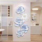 Orologio da parete creativo a forma di fiore con luce per camera da letto, soggiorno, ufficio e sala da pranzo