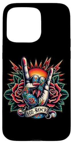 Bandeaux de Rock Classiques des années 80 pour Femme, Style rétro pour Fans de Musique Coque pour iPhone 15 Pro Max
