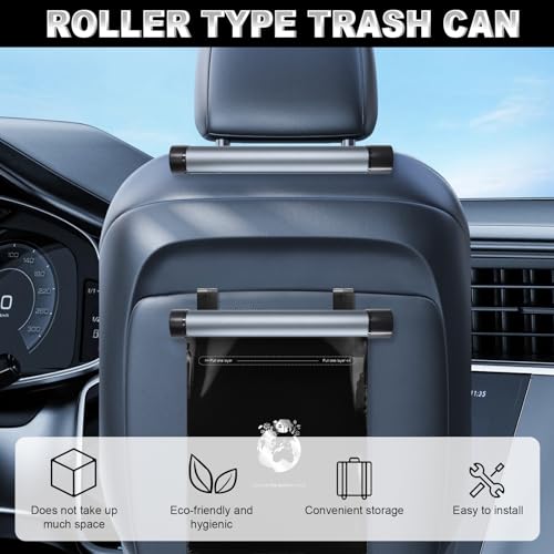 Image of AnTom Car Trash Bags, 2 Rolls (40 Bags Total) - Multipurpose Car Garbage Can