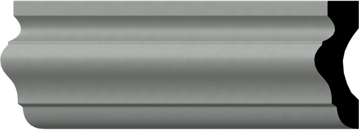 Ekena Millwork PML02X00PO-CASE-8 Pompeii (8-Pack) Panel Moulding, 2 1/2"H x 3/4"P x 94 1/2"L, Primed