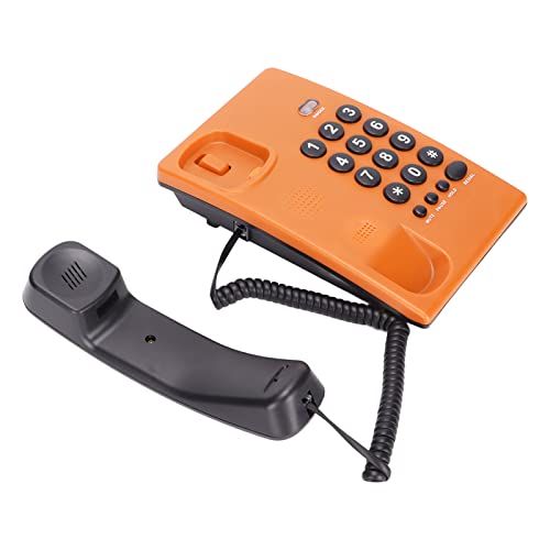 Teléfono Fijo Acogedor con Cable Color Naranja miniatura 7