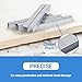 meite T50 Staples, 3/8 Inch Length Heavy Duty Staples for Staple Gun, Galvanized, 20 Gauge 3/8 Inch Crown, Compatible with T50 Staple Gun, Ideal for Upholstery, Construction, Furniture (5,000 Counts)