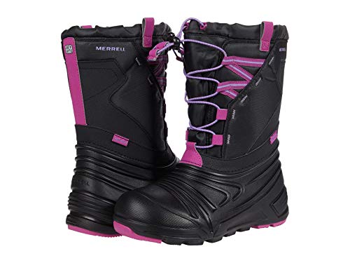 Bottes Merrell Snow Quest Lite 2.0 Waterproof imperméables pour enfants noir et baie taille 39