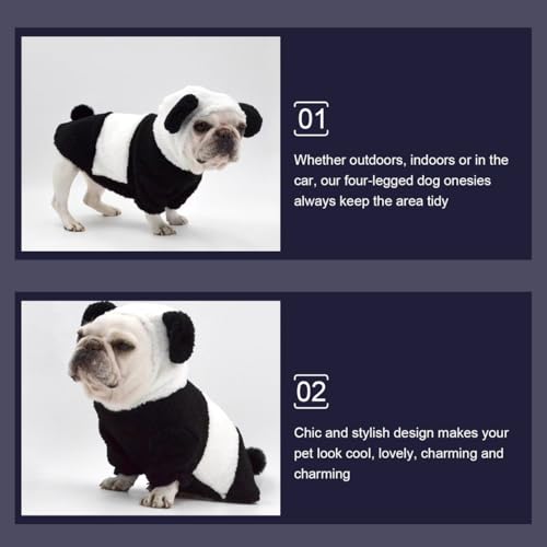 Disfraz Panda para Perro Talla M Ropa Cosplay miniatura 5