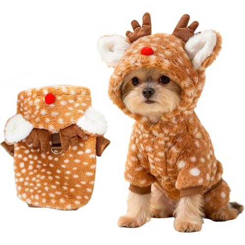 TECHEEL Weihnachten Haustier Kleidung Weihnachtskostüm Katzen Hunde...