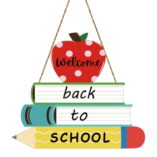 Welcome Back to School Sign Back to School Door Decorations Door Sign