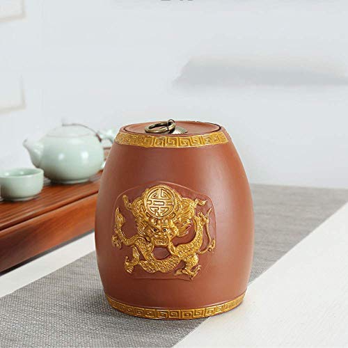 Urne funéraire céramique pour cendres humaines ou animaux grand modèle motif dragon