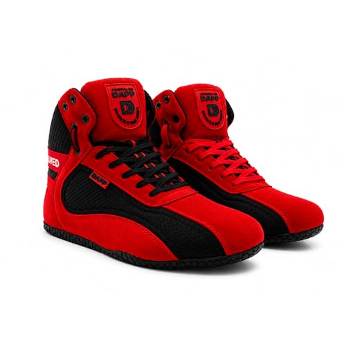 Image of Dapp X-Series Weightlifting Gym Shoes for Men and Women | Leather Suede Exterior | Signature Flat Sole | Padded Interiors for Stability | Smart Cushioning | Wide Toe Box