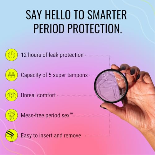 Image of Flex Menstrual Discs | Disposable Period Discs | Reduce Cramps & Dryness | Beginner-Friendly Tampon Alternative | Capacity of 5 Super Tampons | Made in Canada | 12 Count (Pack of 4)