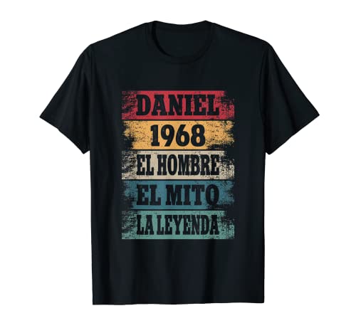 Hombre Daniel 54 Cumpleaños Regalo Años Divertido Decoración 1968 Camiseta