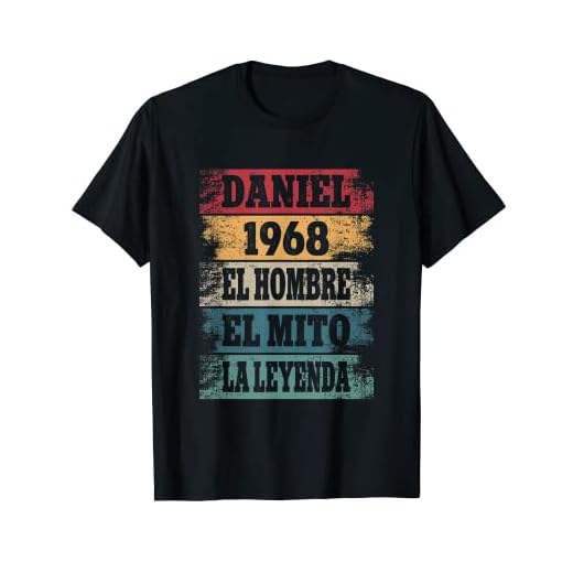 Hombre Daniel 54 Cumpleaños Regalo Años Divertido Decoración 1968 Camiseta