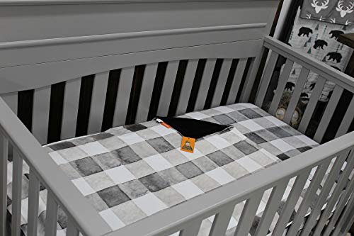 Dear Baby Gear Deluxe Soft Baby Blankets For Newborn Girls And Boys, Custom Minky Blanket, Cute Baby Blanket, Great Nursery Blankets, Soft Baby Blanket, Watercolor Black Plaid (40"X 30") #TOP5