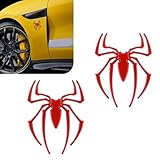 KUQUTIDY 2PCS 3D Spider Emblem, Personalized Spider Shape Stickers Decals, Rust-Proof...