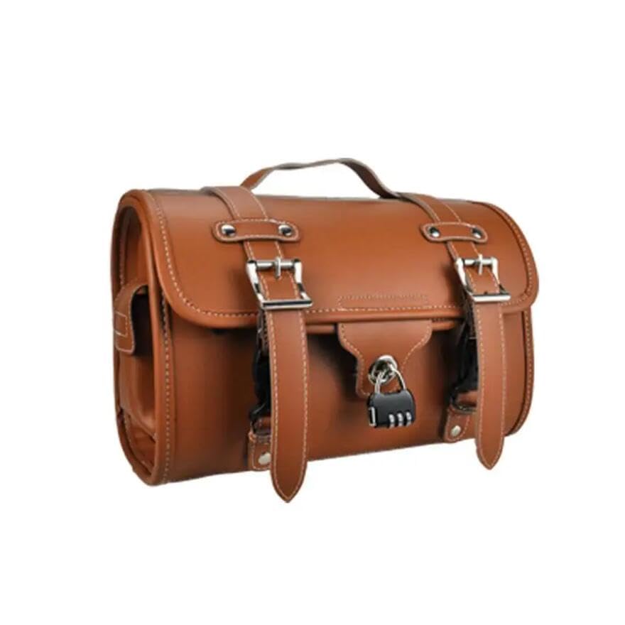 Amazon | レトロ前収納バッグポータブルレトロレザーヘッド