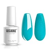 Vishine Gelpolish Gel Nail Polish Lacquer Shiny Color Soak Off UV LED Professional Manicure Pearl Cyan(1602)