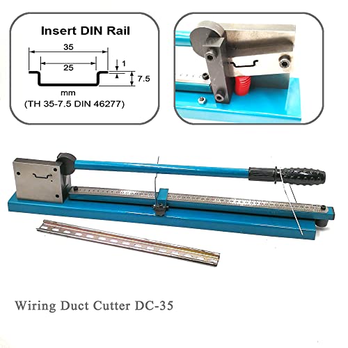 Haicable Manual Din Rail Cutter Tools Bench Top Dc-35 Trunking Cutting Machine #TOP2