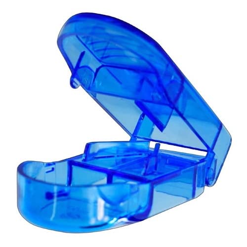 Kit Porta Comprimidos + Cortador De Metal (Azul)