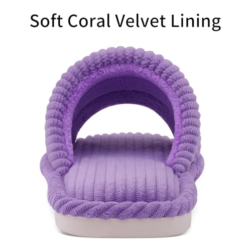 Image of shevalues Summer House Slippers for Women Men Breathable Waffle Indoor Slippers Slip-on Open Toe Home Shoes