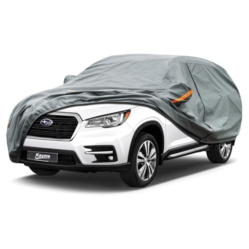 Image of Kayme Heavy Duty SUV Car Cover Custom Fit Subaru Ascent Waterproof All Weather for Automobiles, Full Exterior Covers Sun Rain UV Protection.（Deliver About 3-10 Days）