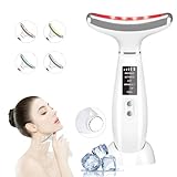 Red Light Therapy for Face and Neck, 4 Color LED Facial Light Therapy Device for Skin Care at Home, Micro-Current Vibration Facial Cold and Hot Service, Multifunctional Facial Skin Care Tools -  Li-Tek Electronics Technology C0., Ltd
