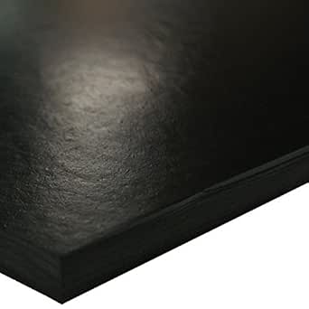 Small Parts 33-007-375-012-012 SBR (Styrene Butadiene Rubber) Sheet, 70 Shore A, Black, Smooth Finish, No Backing, 3/8" Thickness, 12" Width, 12" Length