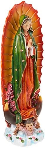 Design Toscano The Virgin of Guadalupe Religious Garden Decor Statue, Medium, Full Color