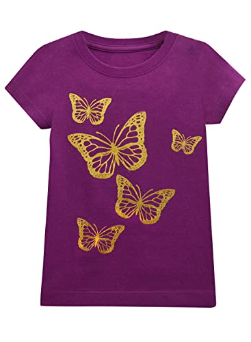 Image of A.T.U.N. (ALL THINGS UBER NICE) Girls Cotton Regular Fit Stylish Printed T-Shirt Cool & Breathable