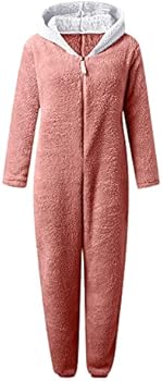 Herren Damen Jumpsuit Teddy Fleece Einteiler Overall Anzug Flauschig Schlafanzug Winter Warm Onesie Plüsch Kuschelig Overall Hausanzug Lang Schlafoverall Weich Pyjama Schlafanzug mit Kapuze Herren Damen Jumpsuit Teddy Fleece Einteiler Overall Anzug Flauschig Schlafanzug Winter Warm Onesie Plüsch Kuschelig Overall Hausanzug Lang Schlafoverall Weich Pyjama Schlafanzug mit Kapuze