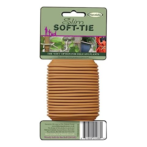 Haxnicks 16m Soft Garden Twist Tie Slim Brown, 3.5mm Diameter, 16m Length, TIE020104 Cover