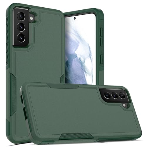 for Samsung Galaxy S21 Plus Case: Dual Layer Protective Heavy Duty Cell Phone Cover Shockproof Rugged with Screen Protector - Military Protection Bumper Tough for Samsung Galaxy S21+ Plus, Dark Green by MDCN - Used condition - Image 7