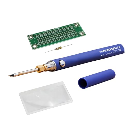 eUda+ USB - Rechargeable Wireless Portable Soldering Iron Kit - 5V Safe Power Supply, LED Safety Indicator, Fast & Even Heating (Gift for Soldering Version Kits in eUda+ Store)