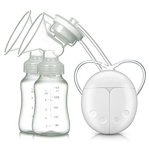 Baabyoo Baby Breastfeeding Breast Pumps Double Electric Baby Breastpumps Milk Bottle Milk Suction and Breast Massager Breast Care Portable Pumps for Travel and Home Double Electric Breast Pump