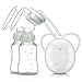 Baabyoo Breast Pump Electric Double Breastpumps Safe Milk Storage Bottle Dual Control Milk Suction and Breast Massager Breast Care USB Charging