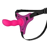 Slim Couples Adjustable Waist Belt Women Underwear Straps for Women Men Couples Role Play, Comfortable Flexible 5Inch Double Pleasure Realistic Silicone Smooth Toys XCFVB4E (Pink)
