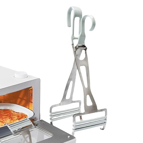 ETUCYNG Clip de soporte para cuencos, agarre para placa de cocción | Multifuncional Hot Pan Gripper Hot Plate Bowl Retriever, Kitchen Retriever Tongs Air Fryer Pans Gripper con cómodo mango para ollas