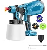 Verstellbare Ventilknöpfe – mit einstellbaren Ventilknöpfen zur Einstellung der Durchflussrate für Beschichtungsgeschwindigkeit und Projektgröße für präzisen Farbauftrag, und es sprüht Beschichtungen gleichmäßig und ohne Pinselspuren, drahtlos für Fernarbeit