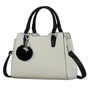 IGOLUMON Handtasche Damen Mittelgroß Tasche Leder Henkeltasche Damen-Henkeltaschen Tote Bag Handtaschen Taschen Schultertaschen Umhängetasche Schultertasche Damenhandtaschen Beige