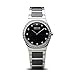 Produktbild BERING Damen Quarz Uhr | Armbanduhr 30 mm silbernes Edelstahlgehäuse und schwarzes Zifferblatt | Edelstahlband mit Keramikelementen | 5 ATM | 32430-742