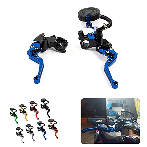 EEASSA Guidão de freio de embreagem de motocicleta alumínio 7/8 22mm freio de motocicleta cilindro m