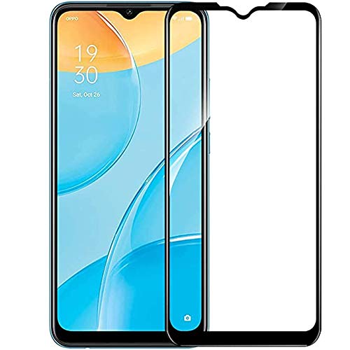 Image of Tempered Glass Screen Protector Compatible For Oppo A15 Full Screen Coverage (Except Edge to Edge) and Free Complete Easy Installation kit.